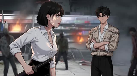 短剧《末世给丧尸化妆，S级美女丧尸缠上我（75集）动漫》精彩短剧免费全集享封面