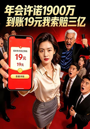 年会许诺1900万，到账19元我索赔三亿（75集）好看短剧看不停