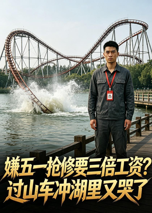 嫌五一抢修要三倍工资？过山车冲湖里又哭了封面