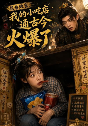 花卷致富：我的小吃店通古今火爆了（111集）短剧免费分享