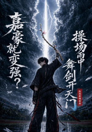 嘉豪就变强？操场雨中舞剑开天门（68集）看到了大结局