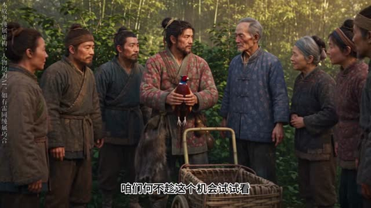 荷包通古今，荷花村的小芽芽跨界救荒村（126集）大结局太过瘾了