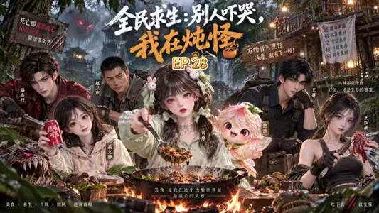 丛林求生：我靠干饭称霸全服（133集）最热门短剧来了